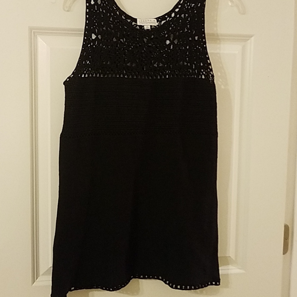 Black sweater tank